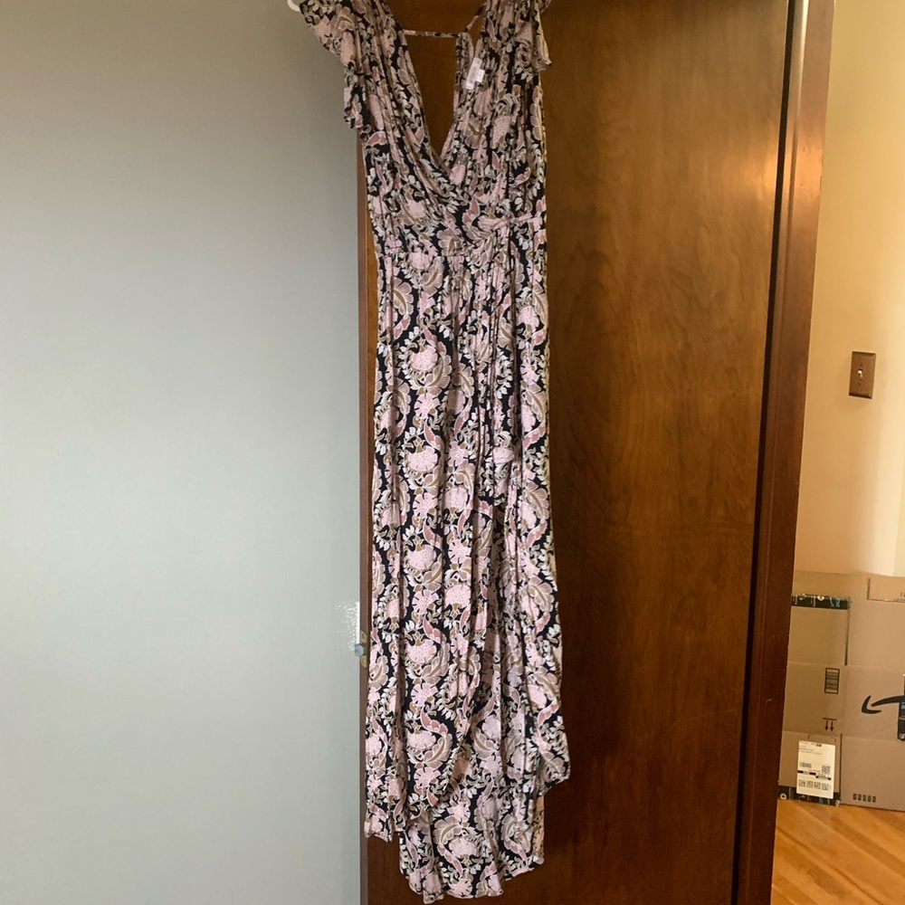 Xhiliration high low romper/dress